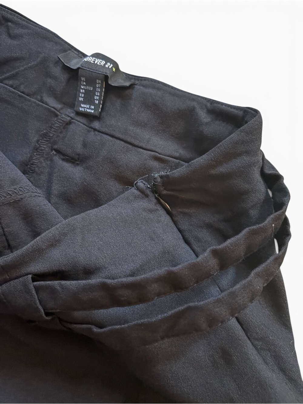 Tailored Black Wrap Skort Shorts with Double Belt - Picture 5 of 6